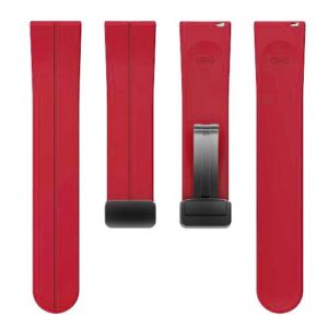 Pasek silikonowy - G32 - czerwony - 22 mm