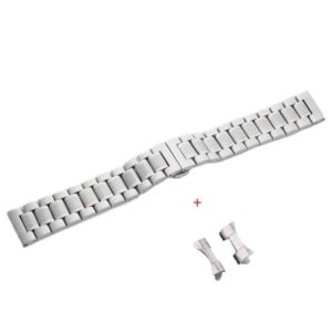 Bransoleta stalowa pełna model 6 - 13 mm - srebrna