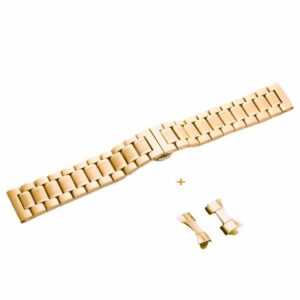 Bransoleta stalowa pełna model 6 - 13 mm - IP złota